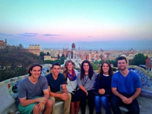 Group visit to Barcelona with Tim Barramen, Grant Bacchuber, Sarah Noyes, Jamie Zakalik, Bea Lorenzo, Ryan Shea