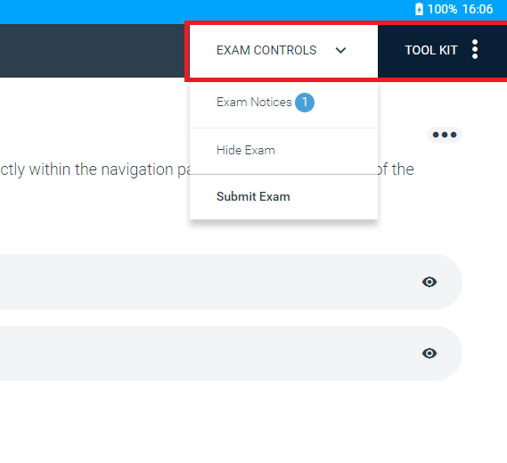 general exam controls